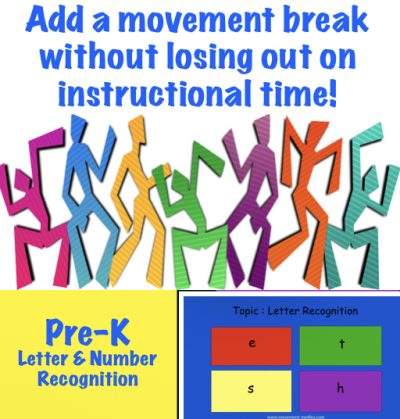 Active Lesson Bundle: Letter & Number Recognition (Pre-K)